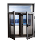 Horizontal Aluminium Frame Casement Window , Double Panel French Casement Windows aluminum casement window price