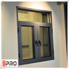 Rainproof Aluminum Casement Windows Thermal Break Aluminium System Design double casement windows
