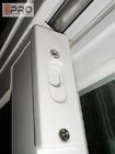 Powder Coated Single Hung Window Custom Lift Up Hurricane Impact French Windows
