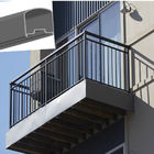Custom Length 6063 Aluminium Balustrade Balcony Glass Handrails