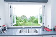Aluminum Sliding Kitchen Glass Balcony Folding Window