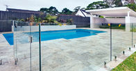 Aluminum Swimming Pool Balustrade Luxury Outdoor Glass Handrail