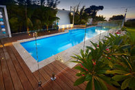 Aluminum Swimming Pool Balustrade Luxury Outdoor Glass Handrail
