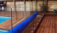 Decorative Garden Fencing Aluminum U Channel Glass Railing