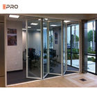 Aluminum Luxury Steel Glass Folding Door Accordion Glass Patio Doors