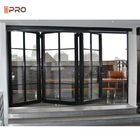 Exterior Bi Folding Door Aluminum Folding Door Glass Patio For Store