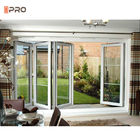 6063 T5 Modern frameless slide and fold doors Save Space Partition