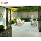 6063 T5 Modern frameless slide and fold doors Save Space Partition