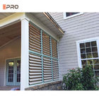 6063 -T5 Safety Aluminum Exterior Shutters Waterproof For Hotel