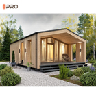 Quick Concrete  Luxury T Type Prefab Villa House 40 Ft Container Wooden