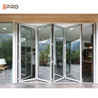 Exterior Aluminum Patio Sliding Bi Folding Door Waterproof Customized