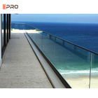 Interior Glass Swimming Pool Aluminum Handrails Stainless Steel Stairs Balustrades