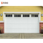 6063 Clear Glass Garage Door With Motor Checkered Anodised Smart Opener Aluminum Springs