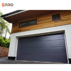 Double Black Insulated Garage Doors Residential Panel Lift Horizontal Sliding Side Hinged