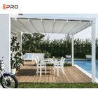 Water Resistant UV Rays Retractable Sun Shade For Pergola