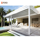 4x4m Modern Aluminum Pergola Opening Louver Roof Gazebo Garden