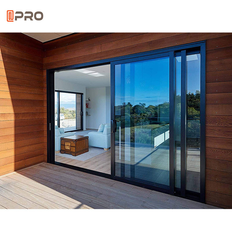 Exterior Four Panel Aluminium Sliding Glass Doors For Patio Entrance