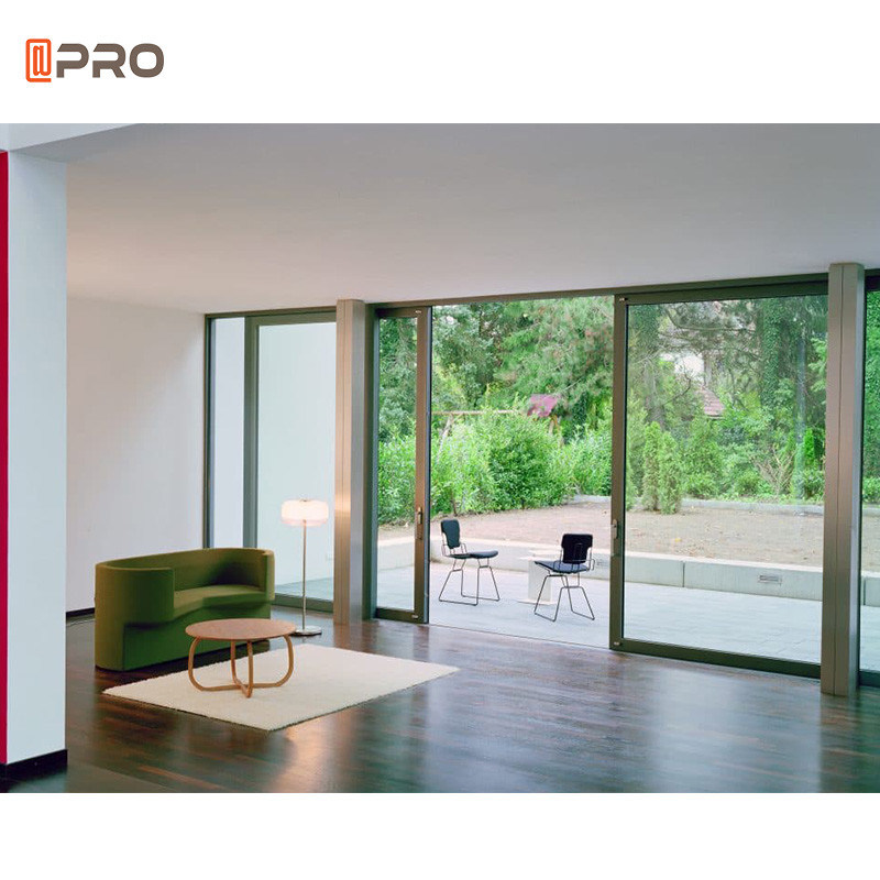 House Exterior Thermal Break Aluminium Sliding Glass Door Heavy Duty