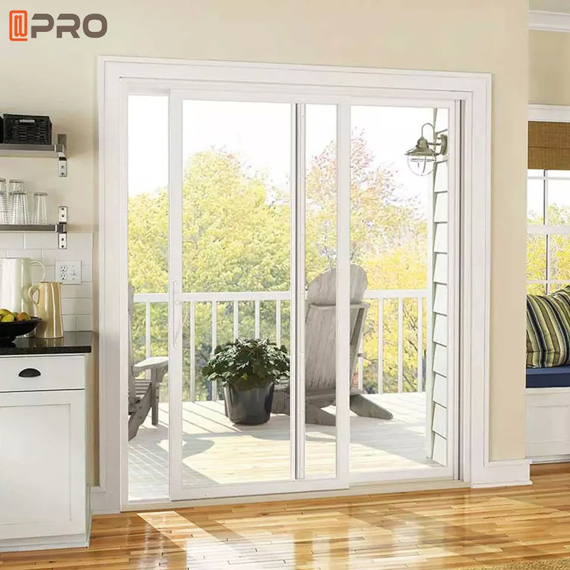 Modern Aluminum Sliding Patio Doors Large Double Glazed Tempered Glass Doors
