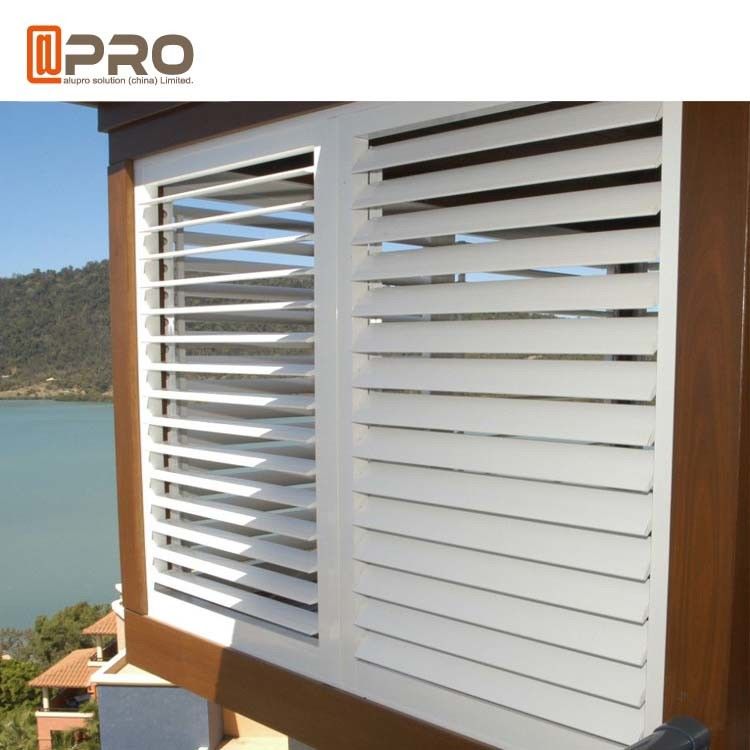 Sun Adjustable Aluminium Louver Window For House Projects Customized Size
