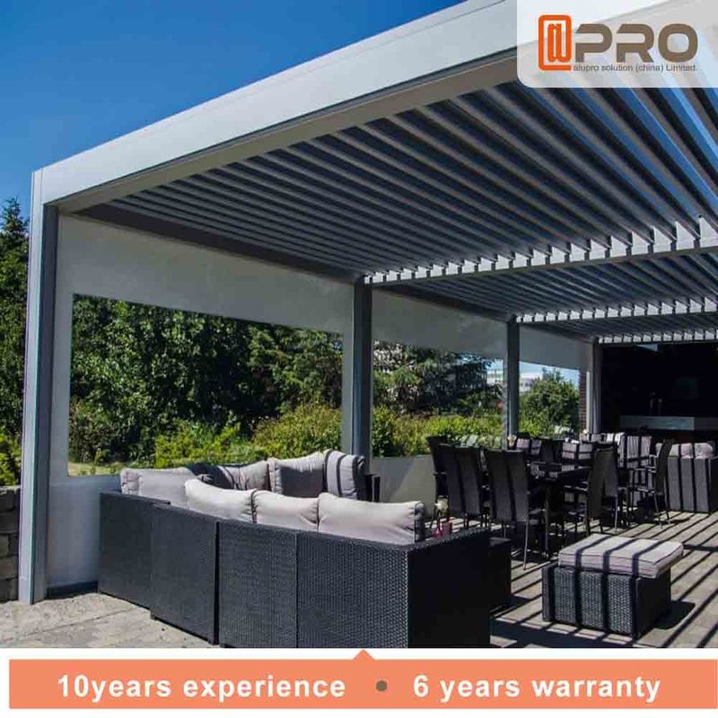 Sunshine Resistant Modern Aluminum Pergola ISO Certification Customized Color