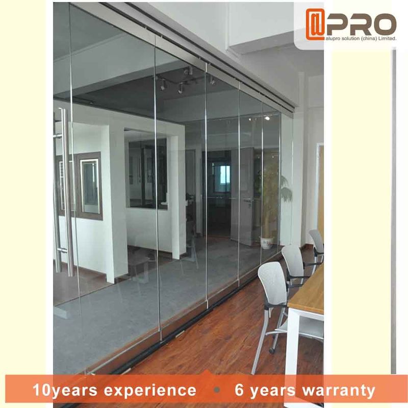 Sturdy Commercial Office Partitions Aluminium Frame And MDF Panel Pattern