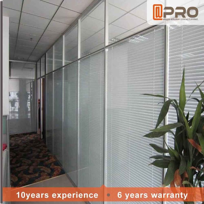 Demountable Temporary Office Partitions , Sound Proof Glass Office Dividers