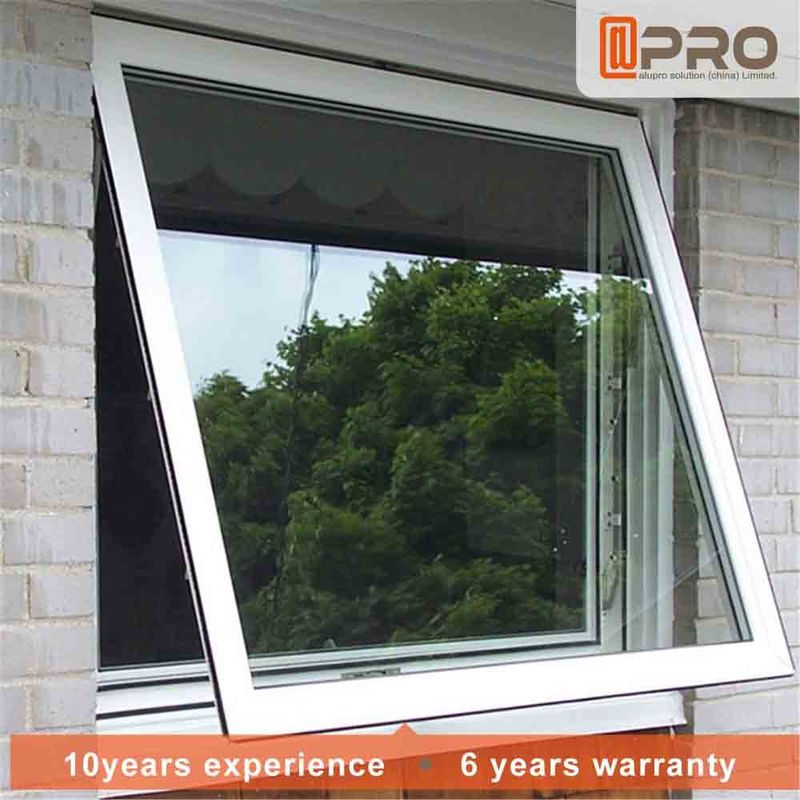 Aluminum Frame Top Hung Casement Window Powder Coating Surface Treatment awning glass window cheap window awning glass