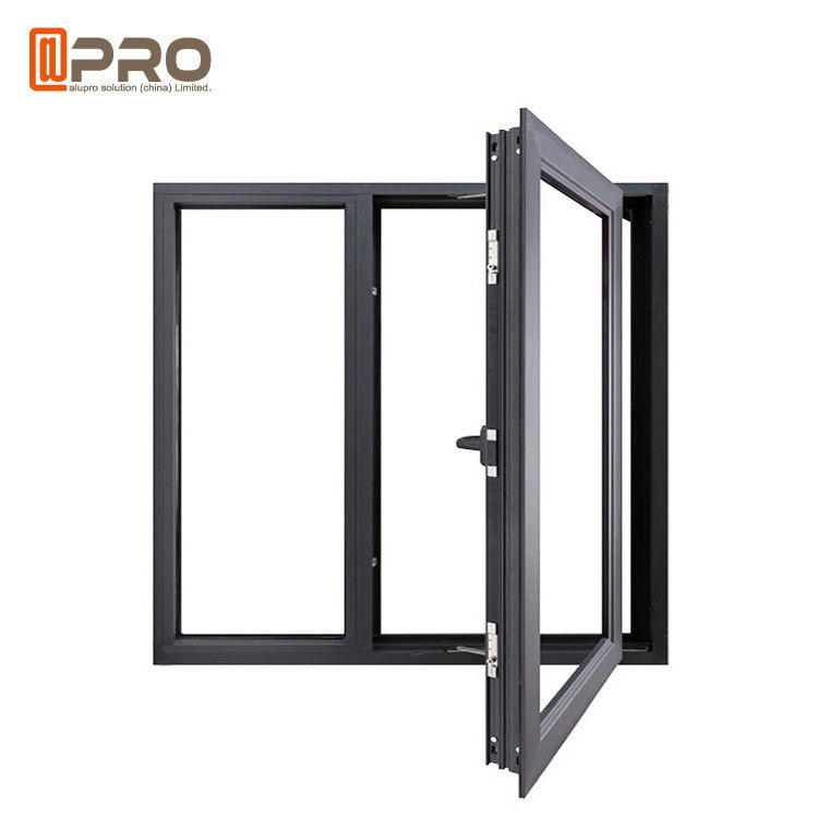 Contemporary Aluminum Casement Windows With Security Wire Mesh ISO9001 CASEMENT WINDOWS DOORS windows casement handle