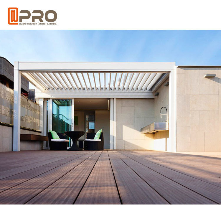 Sunshine Resistant Outdoor Patio Pergola ISO Certification Customized Color