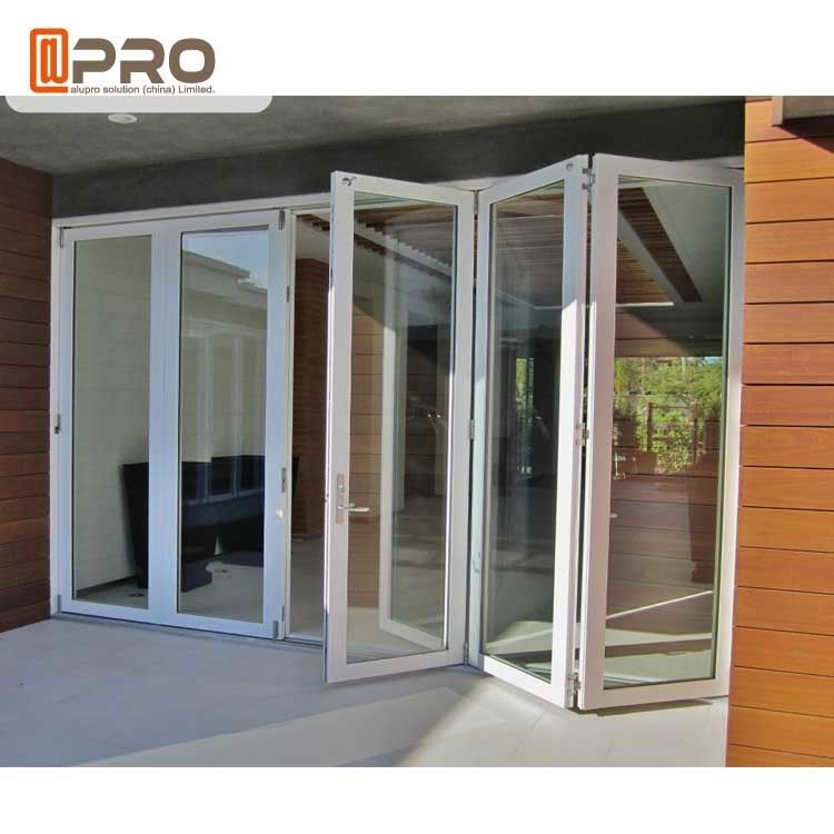 Rating Energy Saving Triple Double Glazed Folding Doors Water - Proof