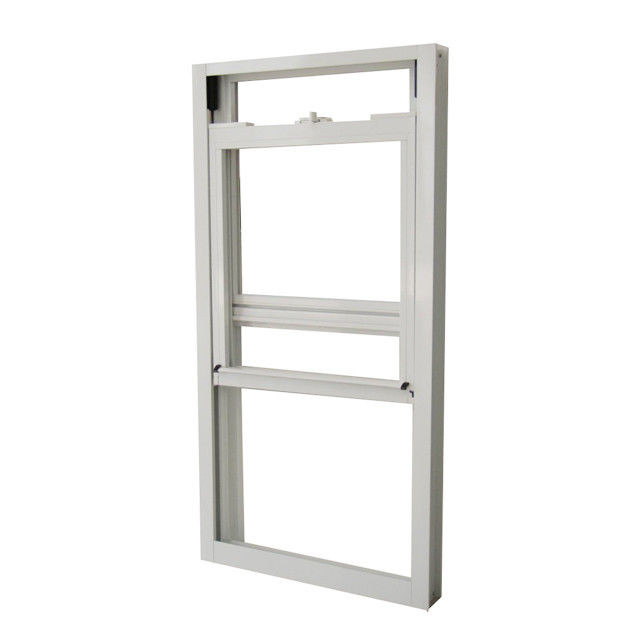 European Style Single Hung Window / Aluminum Push Up Down Sliding Sash Window