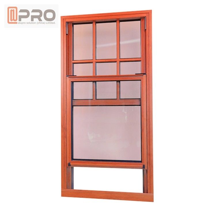 Custom Lift Up Hurricane Impact French Windows / Small Size Top Hung Up Down Sliding Window