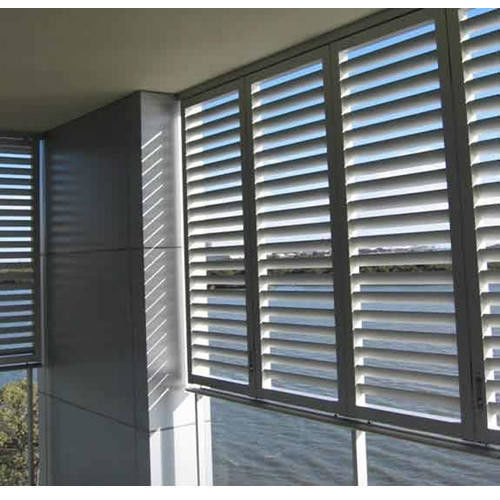 Shutters Tempered Glass Aluminum Louver Window