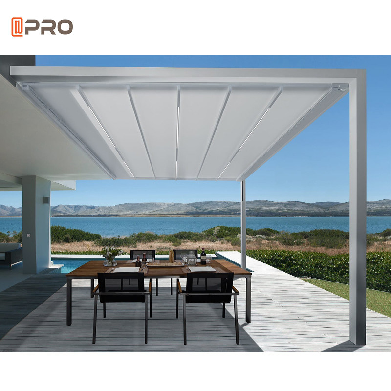 Outdoor Motorized Modern Aluminum Pergola Awning Full Cassette 6M