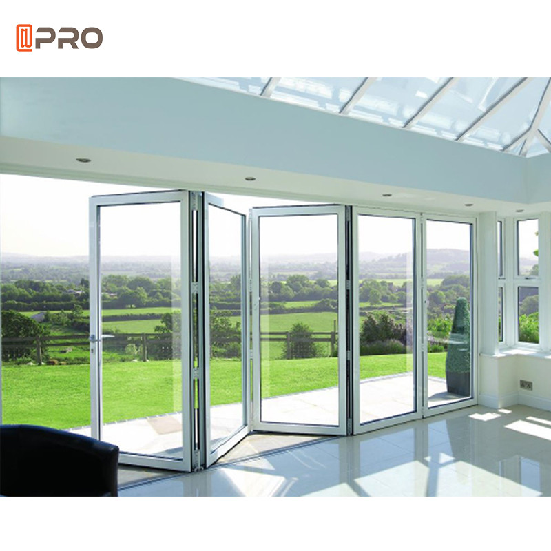 Powder Coating Aluminum Bifold Doors heat preservation