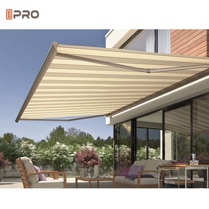 OEM Retractable Cassette Awning With Aluminium Frame Pvc Material ...