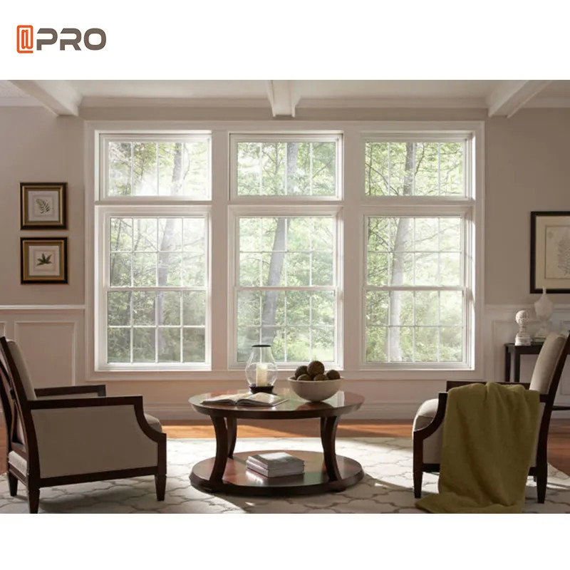 Large Aluminum Sash Windows Double Glazed Double Hung Window