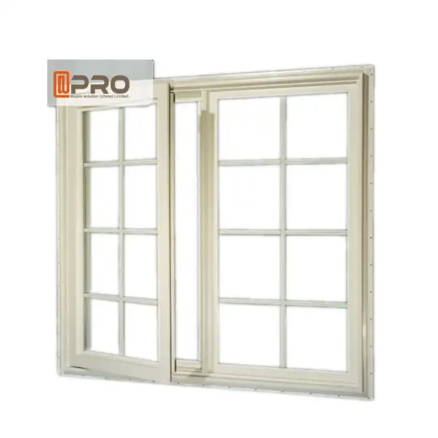 Aluminum Casement Windows Double Hinged Windows With Mosquito Net