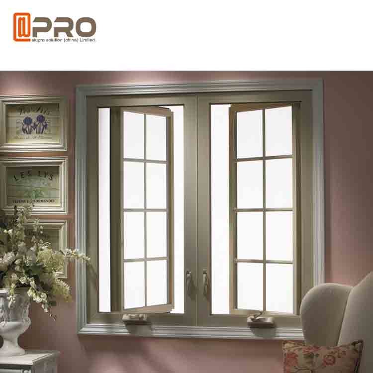 Outward / Inward Open Aluminum Casement Windows With Stainless Steel Security Mesh round