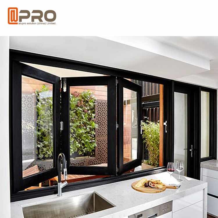 Water Proof Aluminum Bifold Windows Color Customized With ...