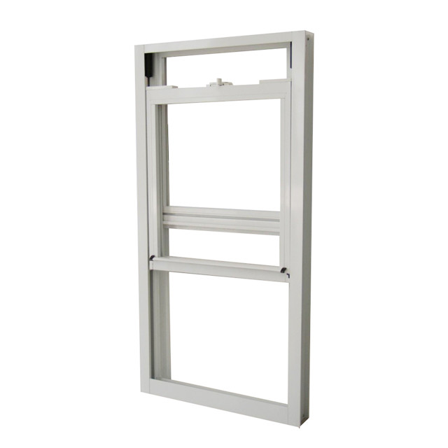 European Style Single Hung Window / Aluminum Push Up Down Sliding Sash