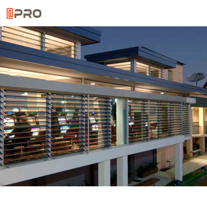 Exterior Roller Shutter Anodised 4mm Aluminium Louver Window