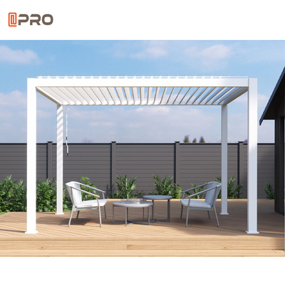 Outdoor Garden Modern Aluminum Pergola Covers Louver Roof Waterproof