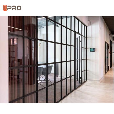 10mm Thick Modern Office Partitions Clear Safety Toughened Glass Tempered 1/2''