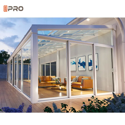 Customized Sunroom Outdoor Glass Florida Room For Garden Glass House Aluminum Bathroom
