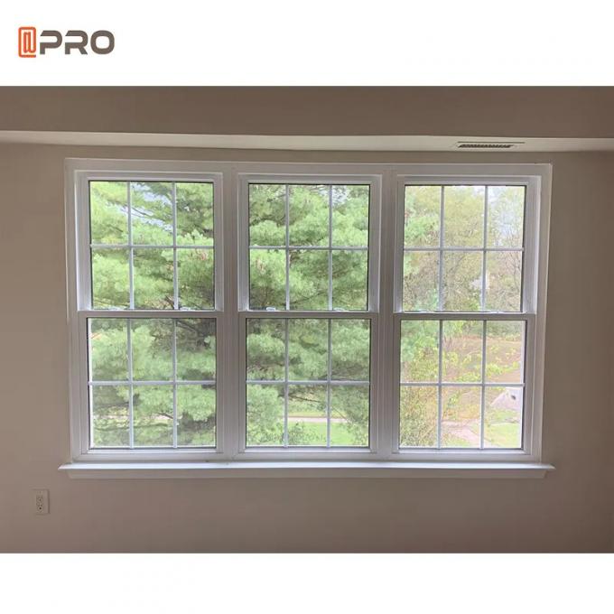 Air Proof Aluminum Sash Windows Triple Glass Double Hung Window For Home