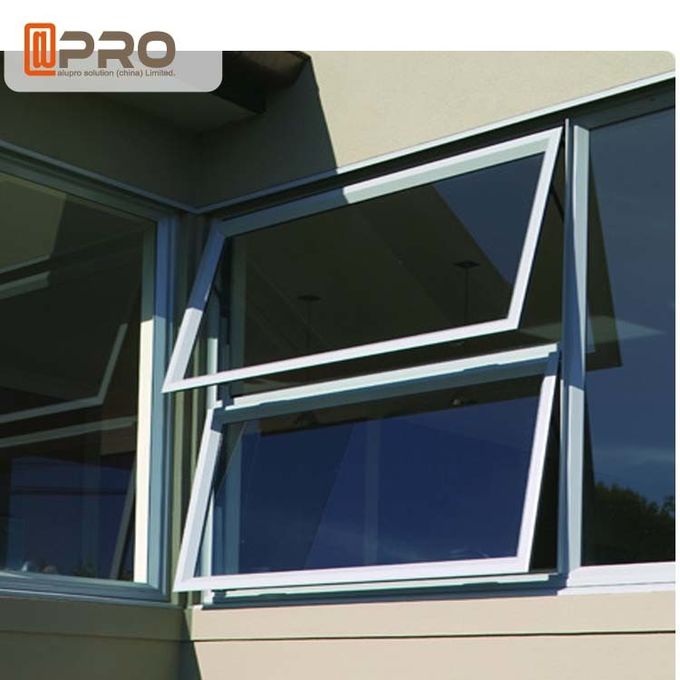Double Glazing Aluminum Awning Windows / Top Hung Roof Window ISO9001
