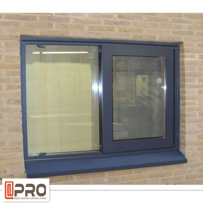 Custom Made Double Glazed Aluminium Sliding Windows Horizontal Opening Pattern sliding window