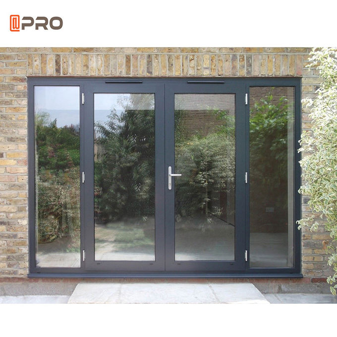 Double Glazed Aluminium Glass Hinged Door Garden Door Exterior Anti